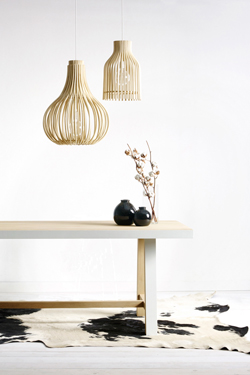 Firefly pendant lamp in natural rattan