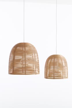Vivi natural rattan pendant light, small model