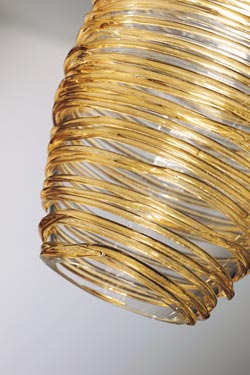 Damasco ceiling lamp in clear glass