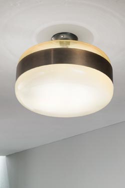 Large amber ceiling lamp Futura - Ceiling lights by Vistosi