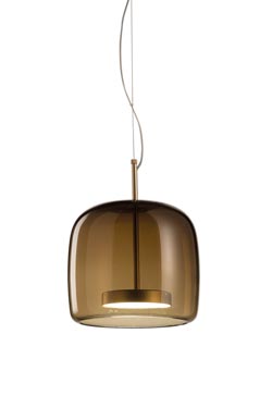Jube petite suspension en verre de Murano terre brulée - Suspension by Vistosi