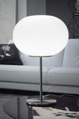 Lampe de table boule blanche Lucciola - Lampe de table by Vistosi