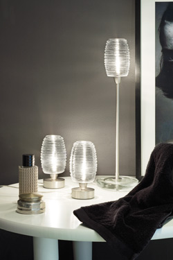 Lampe en verre de Murano filé collection Damasco