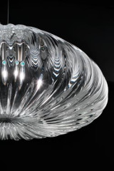 Diamante pendant in clear Murano glass 14cm - Pendants by Vistosi