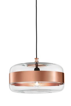 Large cooper pendant Futura - Pendants by Vistosi