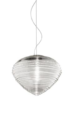 Spirit clear Murano blown glass pendant - Pendants by Vistosi