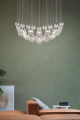 Square chandelier Oto collection 17 lights - Pendants by Vistosi