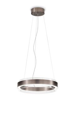 Phoenix suspension anneau de verre transparent et noir
