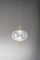 Riflesso suspension contemporaine ovale à éclairage LED - Suspension by Vistosi