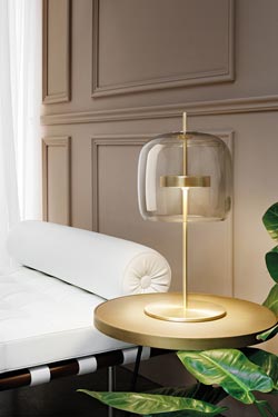 Jube large burnt glass table lamp