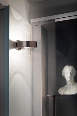 Armonia wall lamp black and copper - Wall lights by Vistosi