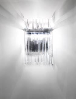 Diadema clear Murano blown glass wall lamp - Wall lights by Vistosi