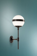 Peggy white and black wall lamp - Wall lights by Vistosi