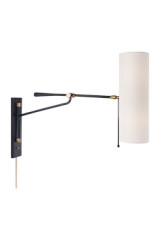 Applique articulée orientable noire Frankfort - Applique by Visual Comfort&Co.