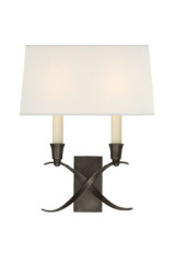 Applique bronze foncé Cross Bouillotte - Applique by Visual Comfort&Co.
