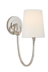 Applique Classique argentée et blanche Reed - Applique by Visual Comfort&Co.