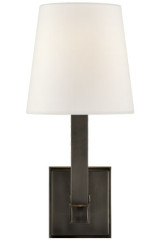 Applique classique en métal noir bronze Square Tube - Applique by Visual Comfort&Co.