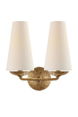 Applique classique 2 lumières en plâtre doré Fontaine - Applique by Visual Comfort&Co.