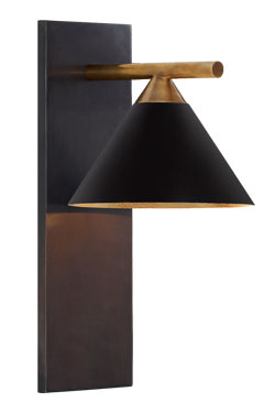 Applique de chevet noire et or Cleo - Applique by Visual Comfort&Co.