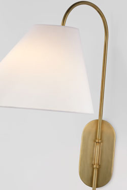 Applique orientable dorée style Années 50 Kinsley