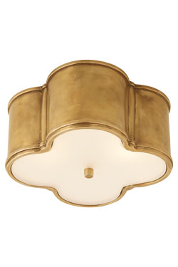 Basil small golden clover ceiling light - Ceiling lights by Visual Comfort&Co.