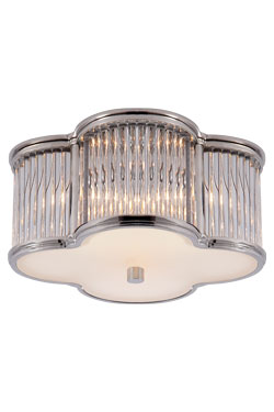 Classic silver ceiling light with  glass rods Basil - Ceiling lights by Visual Comfort&Co.