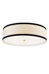 Large classic American ceiling light in linen Walker - Ceiling lights by Visual Comfort&Co.