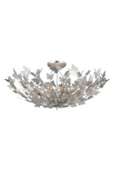 Large Farfalle silver-plated metal design ceiling light - Ceiling lights by Visual Comfort&Co.