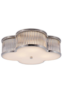 Large ceiling light in polished nickel and glass Basil - Ceiling lights by Visual Comfort&Co.
