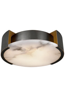 Melange Art Deco ceiling light in alabaster - Ceiling lights by Visual Comfort&Co.