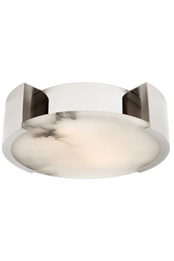 Melange round silver ceiling lamp Art Deco style - Ceiling lights by Visual Comfort&Co.