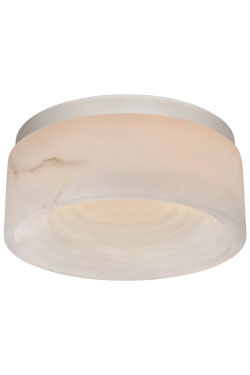 Otto round ceiling light in alabaster and polished nickel - Ceiling lights by Visual Comfort&Co.