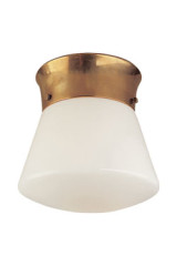 Perry white opal glass ceiling light in gilded marine finish - Ceiling lights by Visual Comfort&Co.
