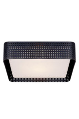 Square contemporary ceiling light in metal and glass Precision - Ceiling lights by Visual Comfort&Co.