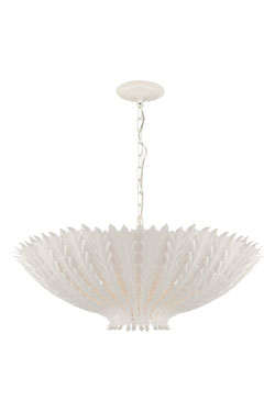 Hampton large white plaster chandelier - Chandeliers by Visual Comfort&Co.