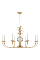 Large 8-light golden chandelier Gramercy - Chandeliers by Visual Comfort&Co.