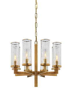 Liaison 8-light gold chandelier - Chandeliers by Visual Comfort&Co.