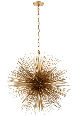 Strada 20-light gold sputnik chandelier - Chandeliers by Visual Comfort&Co.