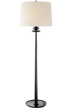 Beaumont black patina floor lamp - Floor lamps by Visual Comfort&Co.