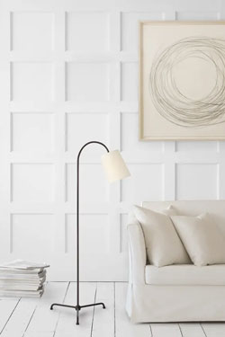 Mia classic dark bronze floor reading lamp