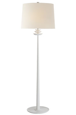 White metal floor lamp Beaumont - Floor lamps by Visual Comfort&Co.