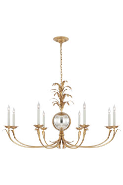 Grand lustre chandelier doré 8 lumières Gramercy - Lustre by Visual Comfort&Co.