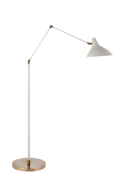 Lampadaire classique articulé blanc Charlton - Lampadaire by Visual Comfort&Co.