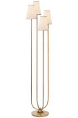 Lampadaire classique doré 4 lumières Montreuil - Lampadaire by Visual Comfort&Co.