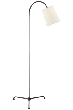 Lampadaire liseuse classique bronze foncé Mia - Lampadaire by Visual Comfort&Co.