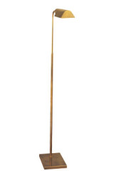 Liseuse à hauteur réglable en laiton antique Studio - Lampadaire by Visual Comfort&Co.