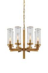 Lustre 8 lumières doré Liaison - Lustre by Visual Comfort&Co.