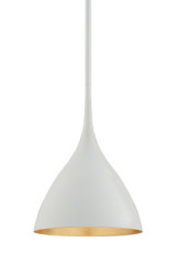 Agnes minimalist pendant lamp white 25cm - Pendants by Visual Comfort&Co.