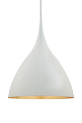 Agnes minimalist white pendant lamp 45cm - Pendants by Visual Comfort&Co.