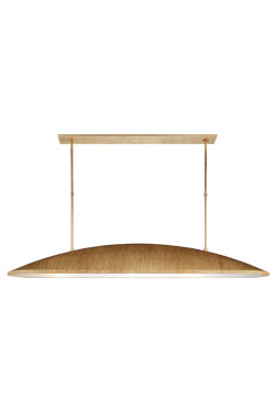 Utopia large minimalist 6-light pendant lamp in antique brass - Pendants by Visual Comfort&Co.
